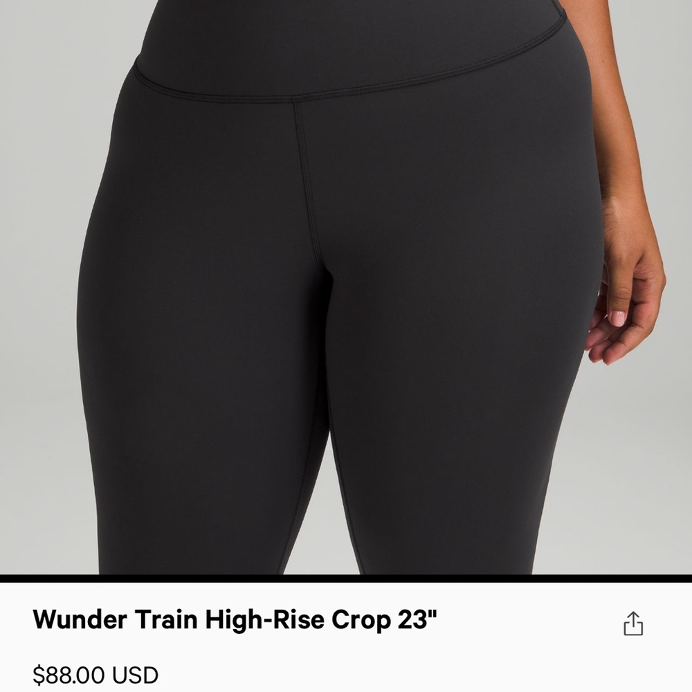 Lululemon Wunder Train High-Rise Crop 23”